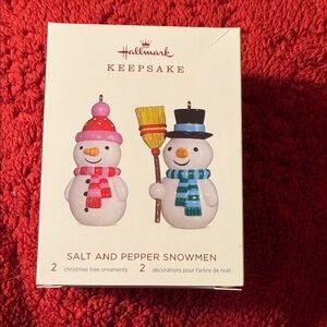 Hallmark Keepsake 2018 Salt & Pepper Snowmen Ornaments
